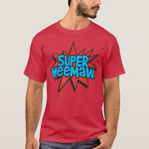 Super Oma Comic Buch Heldenshirt Super MeeMa T-Shirt