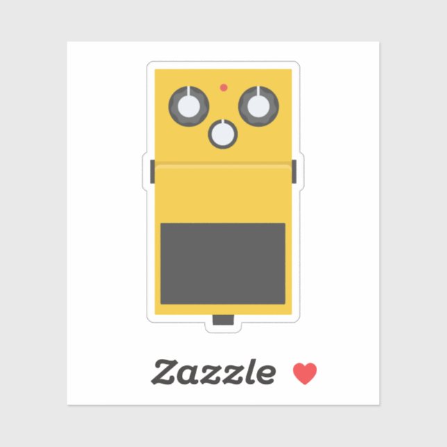 Super Overdrive Effect Pedal Aufkleber (Blatt)