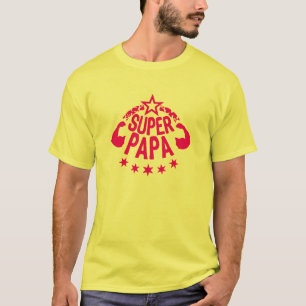 Super_Papa_Armmuskel_Stars1 T-Shirt
