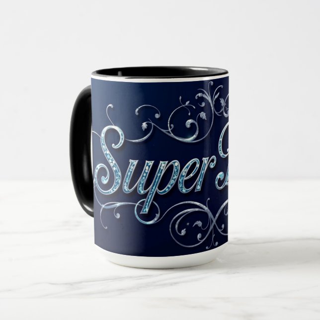 Super Papa Coffee Held Blink Tasse (Vorderseite Links)