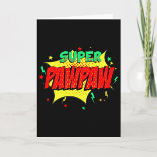 Super Papa Comic Thema Stil Superhelden Väter  Karte