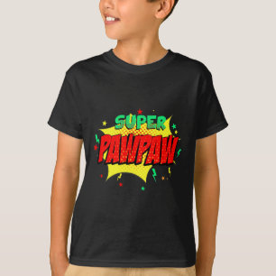 Super Papa Comic Thema Stil Superhelden Väter T-Shirt