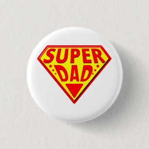 Super Papa - Frohen Vatertag Button