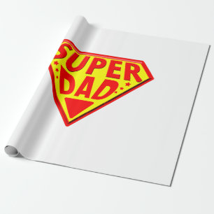 Super Papa - Frohen Vatertag Geschenkpapier