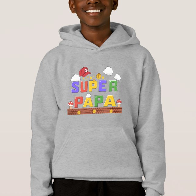 Super Papa Hoodie (Vorderseite)