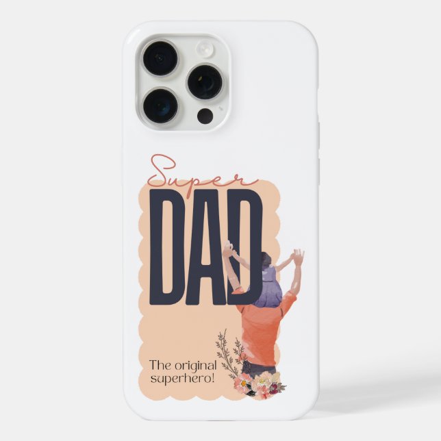 Super Papa iPhone Hülle (Rückseite)