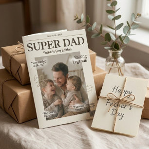 Super Papa Personalisierte Karte zum Vatertag – In