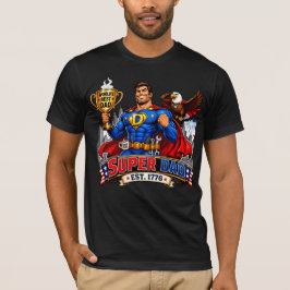 Super Papa Vatertag Superheld Comic-Geschenk T-Shirt