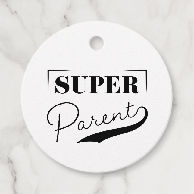 Super Parent Geschenkanhänger (Vorderseite)