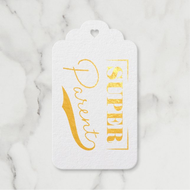 Super Parent Geschenkanhänger (Vorderseite)
