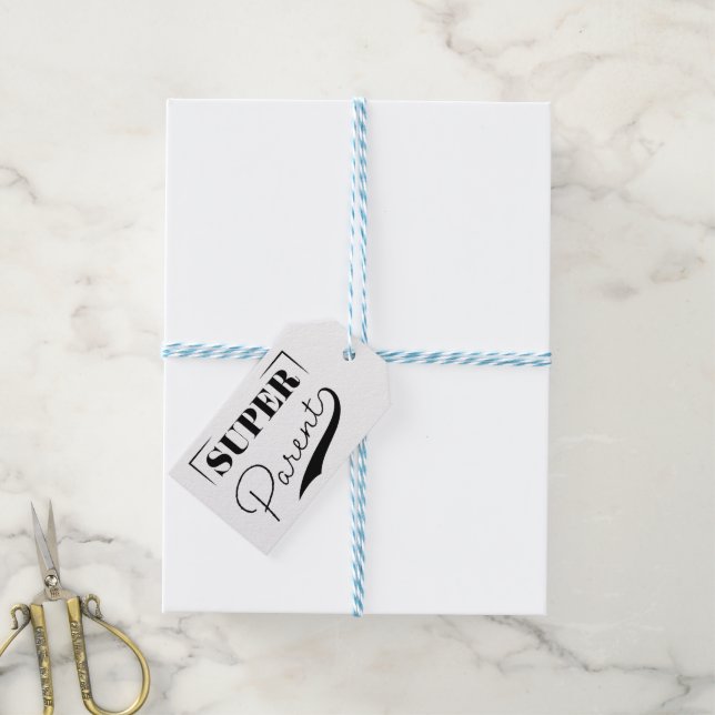 Super Parent Geschenkanhänger (Mit Garn)