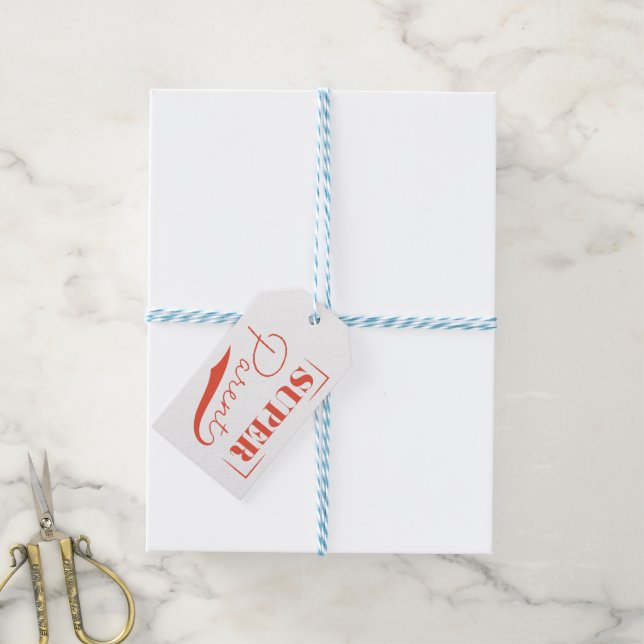 Super Parent Geschenkanhänger (Mit Garn)
