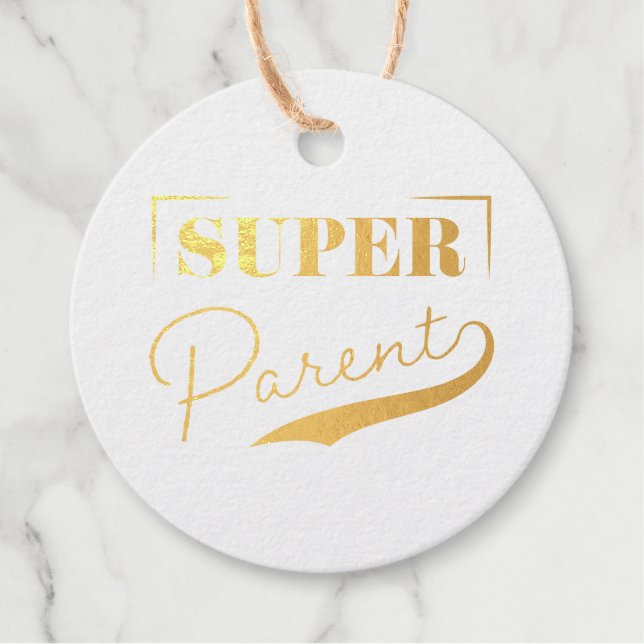 Super Parent Geschenkanhänger (Vorderseite)