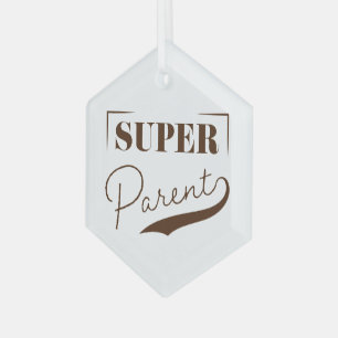 Super Parent Ornament Aus Glas