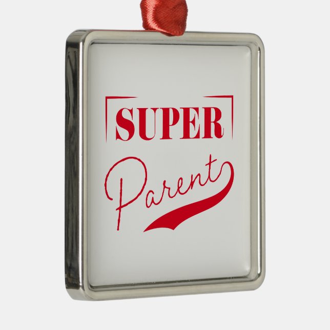 Super Parent Ornament Aus Metall (Rechts)