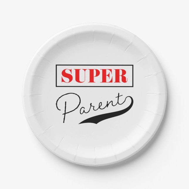 Super Parent Pappteller (Vorderseite)