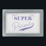 Super Parent Rechteckige Gürtelschnalle<br><div class="desc">Super Parent ist ein modernes Skriptdesign,  das die Weisheit und Liebe der Eltern würdigt. Dieses Design ist auch für alle Familienmitglieder verfügbar,  also vergewissern Sie sich,  dass Sie es im Shop Karo!</div>
