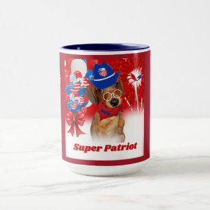 Super Patriot Dackel Kaffee Tasse