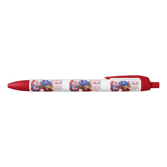 Super Patriot Dackel Writing Pen Kugelschreiber (Oberseite)