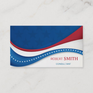 Super Patriotic USA Background Business Card Visitenkarte