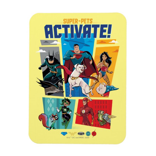 Super-Pets & Justice League - Aktivieren! Magnet (Vertikal)