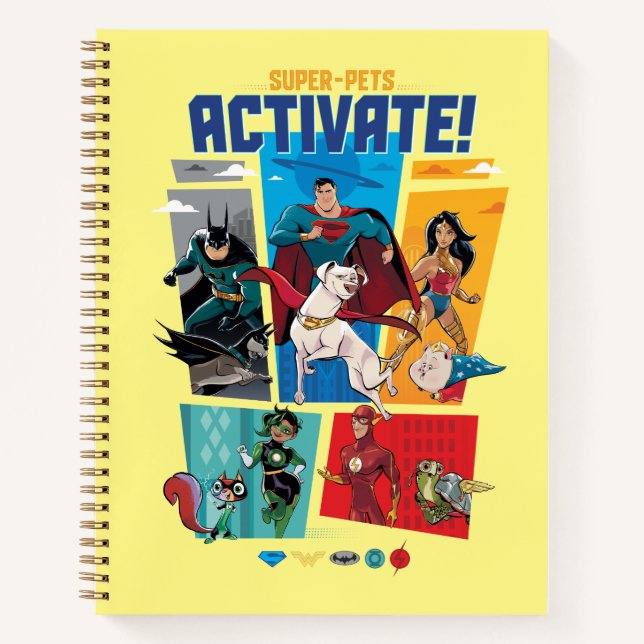 Super-Pets & Justice League - Aktivieren! Notizbuch (Vorderseite)