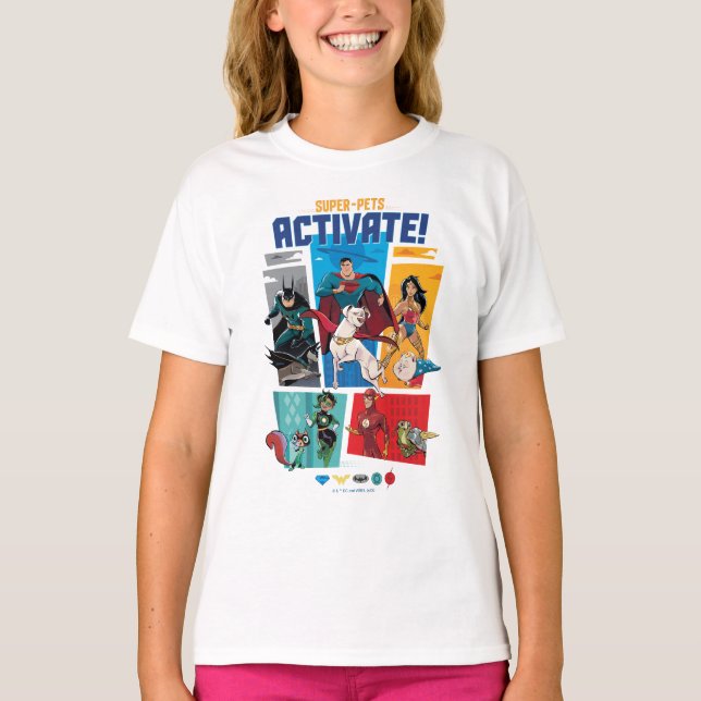 Super-Pets & Justice League - Aktivieren! T-Shirt (Vorderseite)