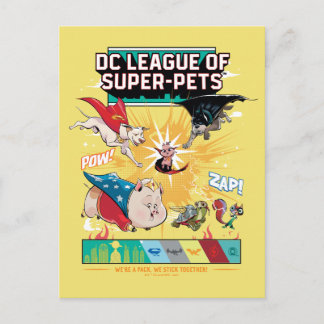 Super-Pets: Wir sind ein Pack, wir halten zusammen Postkarte