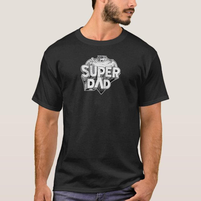 Super phantastisches Comic Superheld Vater Raglan  T-Shirt (Vorderseite)