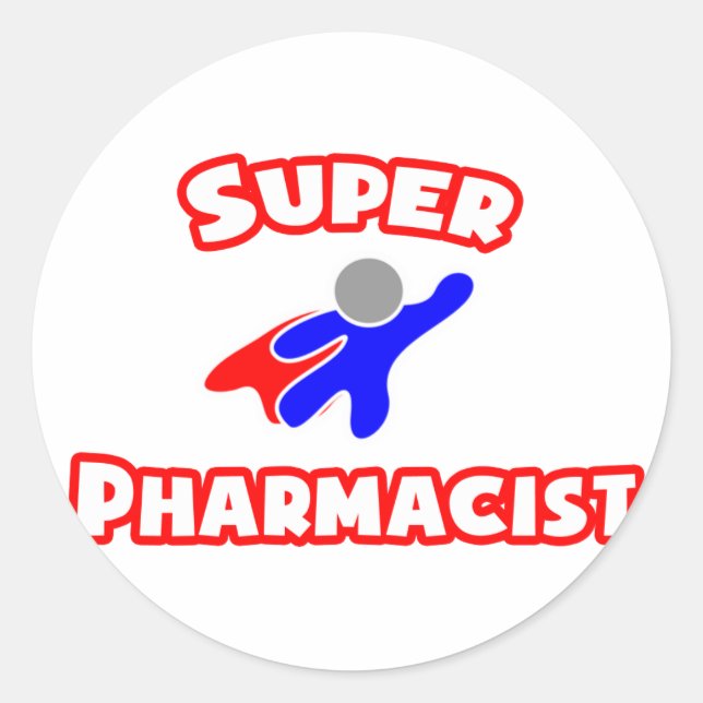 Super Pharmacist Runder Aufkleber (Vorderseite)
