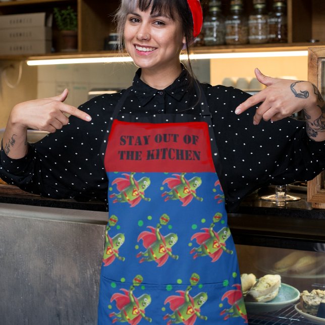 Super Pickleman Personalisiert Schürze (Mom's the Boss!)