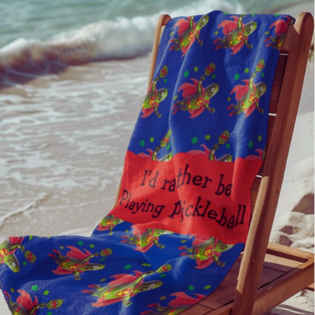 Super Pickleman Personalisiert Strandtuch (Personalize this fun Pickleman beach towel)