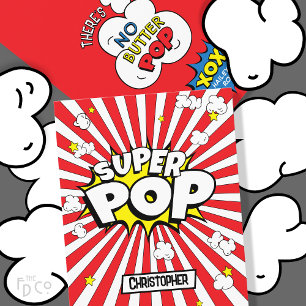 SUPER POP! Es gibt keinen Butter-Pop! Popcorn Pun Feiertagskarte
