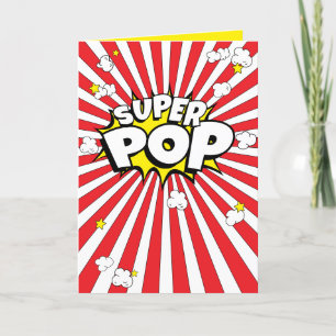 SUPER POP! Fun, Corny, Popcorn Puppe Blank Card Feiertagskarte