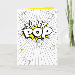 SUPER POP! Minimale, lustige, Popcorn-Punsch-Karte Feiertagskarte