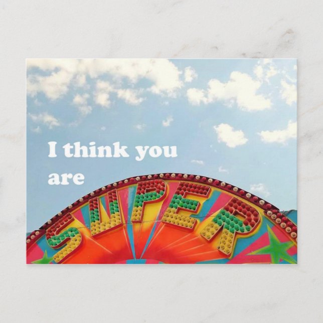 Super Postkarte (Vorderseite)