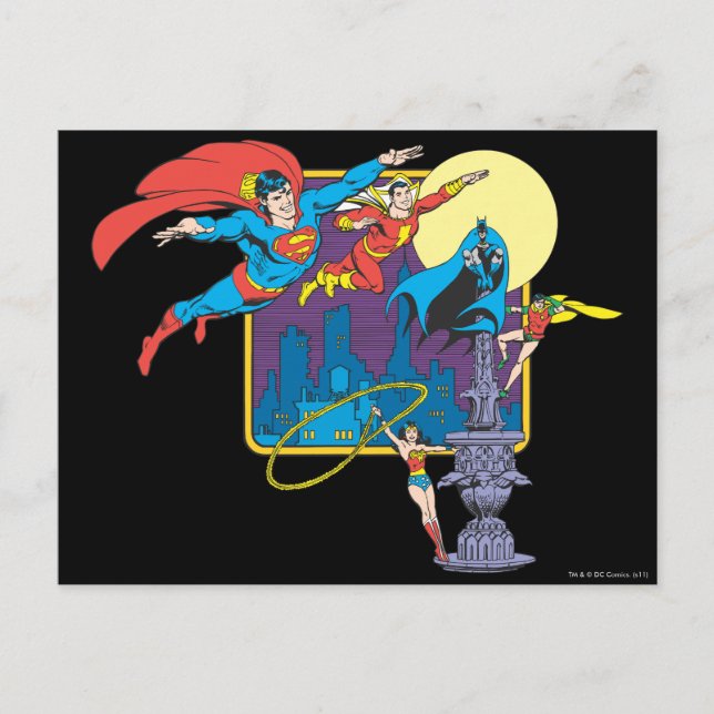Super Power™ Collection 5 Postkarte (Vorderseite)