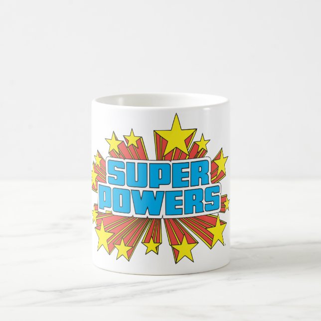Super Power™ Logo Blue Kaffeetasse (Mittel)