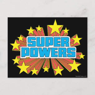 Super Power™ Logo Blue Postkarte