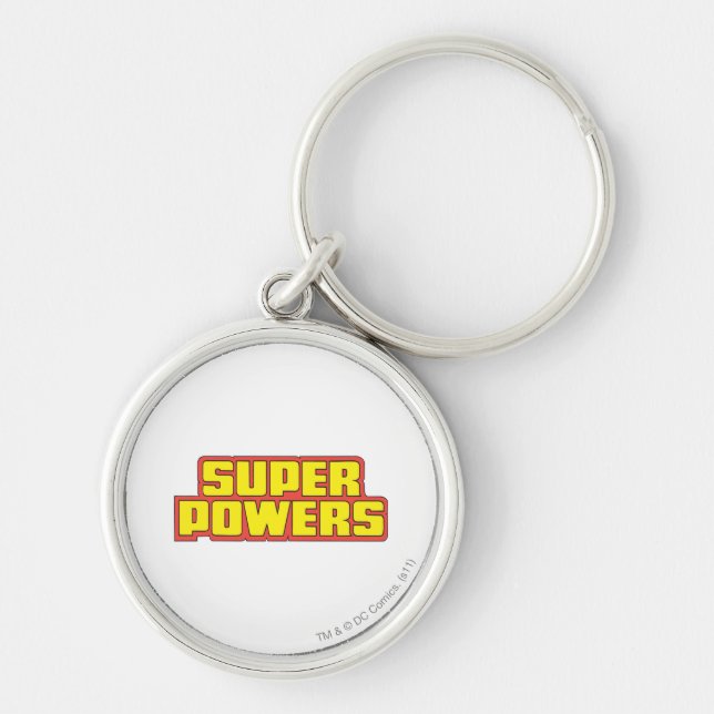 Super Power™ Logo-Gelb Schlüsselanhänger (Vorne)