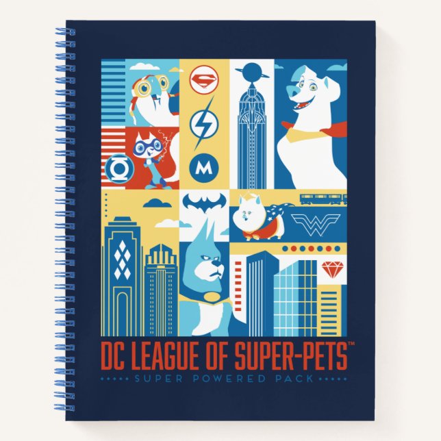 Super Powered Pack Art Deco Metropolis Notizbuch (Vorderseite)
