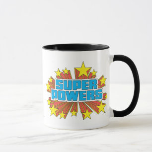 Super Powers™  Logo Blau Tasse