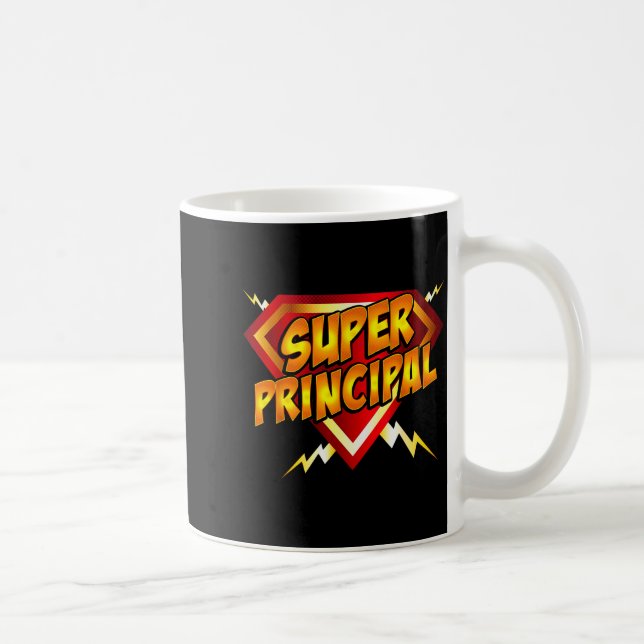 Super Principal Back To School Educational Superhe Kaffeetasse (Rechts)