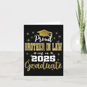 Super Proud Bruder im Recht von 2025 Graduate Grad Karte