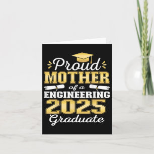 Super Proud Mutter von 2025 Engineering Graduate F Karte