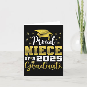 Super Proud Niece of 2025 Graduate Senior Graduati Karte