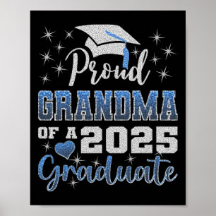 Super Proud Oma von 2025 Graduate Phantastisch Fam Poster