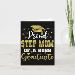 Super Proud Step Mama 2025 Graduate Abschluss F Karte