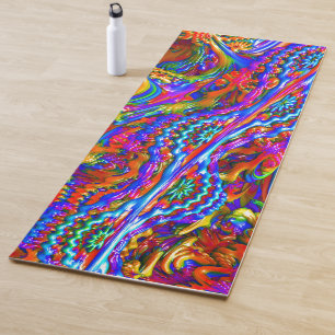 Super psychedelische Fraktal-Kunst Yogamatte