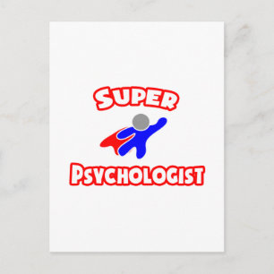 Super Psychologin Postkarte